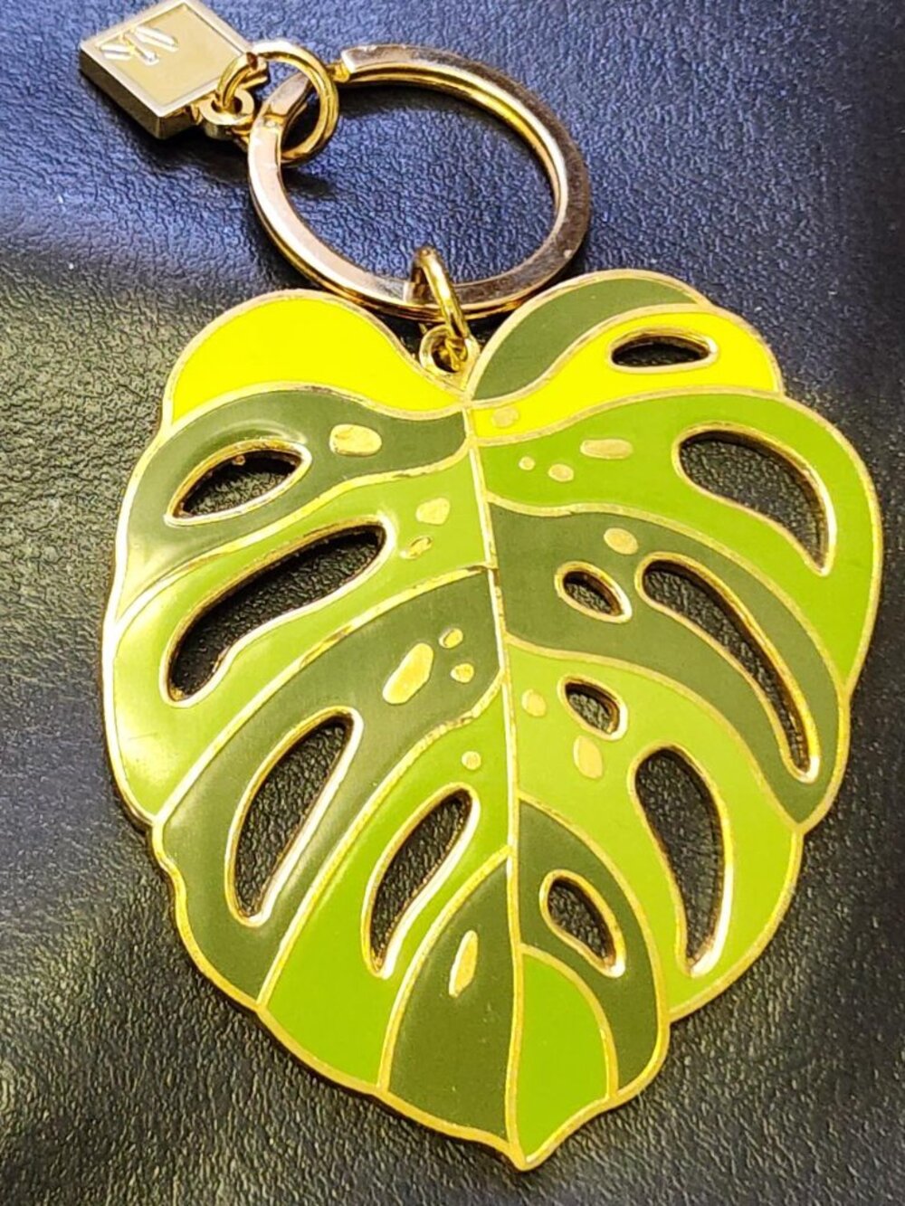 Monstera Leaf Keychain